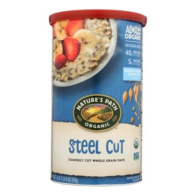 Natures Path Oats Whole Grain Steel Cut 6/30 OZ [UNFI #1826825] [ebt]
