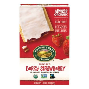 Natures Path Toaster Pastries Berry Strawberry Frosted 12/11 OZ [UNFI #0394411] [ebt]