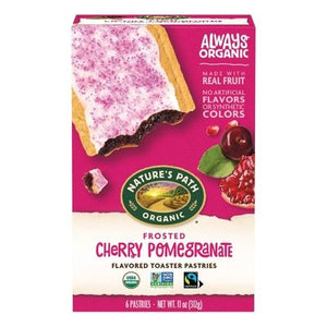 Natures Path Toaster Pastries Cherry Pomegranate Frosted 12/11 OZ [UNFI #0878900] [ebt]