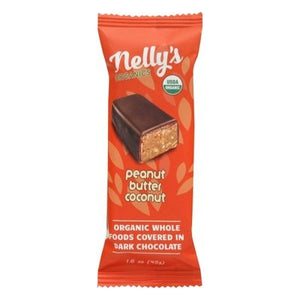 Nellys Organics Bars Peanut Butter Coconut 9/1.6 OZ [UNFI #1854322] [ebt]