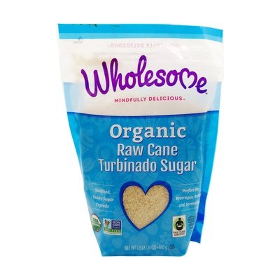 Wholesome Turbinado Sugar Organic Raw Cane 12/1.5 LB [UNFI #514331] [ebt]