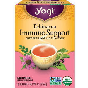 Yogi Herbal Tea Echinacea Immune Support Tea Bags 6/16 Bag [UNFI #0355073] [ebt]